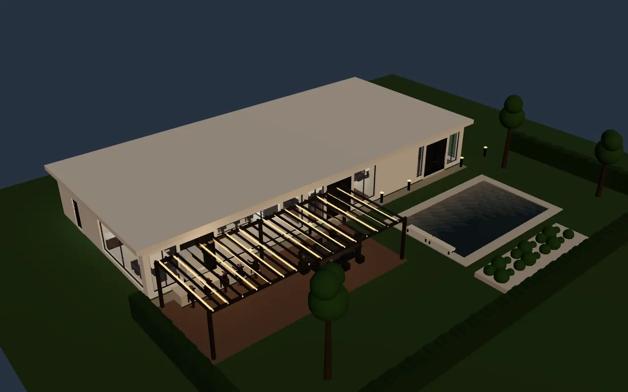 La villa d'esempio in 3D